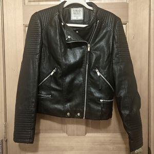 Cielo basic | Faux leather jacket